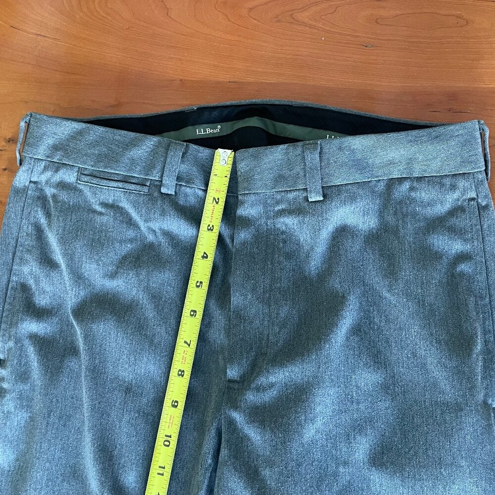 Men's 100% Cotton L. L. Bean Standard Fit Trousers Size 32 - Picture 5 of 12